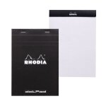 Bloc notes noir 14, 8 x 21 cm 160 pages rhodia - le bloc - notes