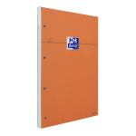 Bloc note perfor orange a4 - 80 pages - grands carreaux oxford - le bloc note