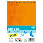 Bloc note 14, 8 x 21 cm - 180 pages carrefour - le lot de 2 bloc - notes