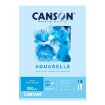 Bloc papier aquarelle a4 blanc 300g / m 10 feuilles canson - le bloc