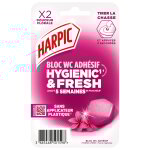 Bloc wc adhsif hygienic fresh floral brise douceur harpic - 1 tui de 2 bloc