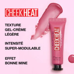 Blush gel - crme teinte nude burn (15) cheek heat maybelline new york - le tube de 10ml