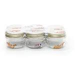 Bocaux en verre  terrine avec couvercle le parfait - le pack de 6 bocaux 200g