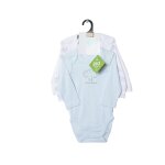 Body bb bleu / blanc coton bio 3 mois tex baby - le lot de 3 bodies