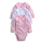 Body b�b� rose / blanc coton bio 6 mois tex baby
