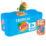 Boisson aux fruits tropical oasis - le pack de 8 canettes de 15cl