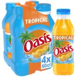 Boisson aux fruits tropical oasis - le pack de 4 bouteilles de 50cl