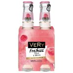 Boisson aromatise  base de vin ros ptillant framboise very - le pack de 4 bouteilles de 25cl