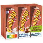Boisson lact�e choco noisette candy'up candia - le pack de 6 briques de 20cl