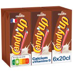 Boisson lact�e chocolat candy'up candia - le pack de 6 briques de 20cl