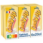 Boisson lact�e vanille candy'up candia - le pack de 6 briques de 20cl