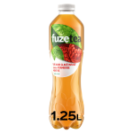 Boisson th� noir glac� framboise menthe sans sucres fuze tea - la bouteille d'1, 25l