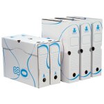 Bote de classement archive blanc 80 mm x10 clementina frog - le lot de 10