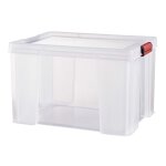 Boîte avec couvercle 75l transparent sundis - la boîte Boîte avec couvercle 75l transparent sundis - la boîte