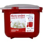 Boite micro - ondes cuiseur riz vapeur 2, 6 l sistema - la boite