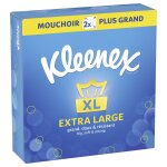 Mouchoirs extra large doux et resistant kleenex - la boîte de 40 mouchoirs Mouchoirs extra large doux et resistant kleenex - la boîte de 40 mouchoirs