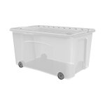 Bote de rangement 50l avec roulettes carrefour home - l'unit