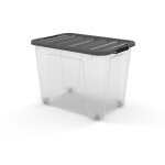 Boîte de rangement grise 60 l carrefour home - la boîte de rangement 60 l Boîte de rangement grise 60 l carrefour home - la boîte de rangement 60 l