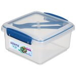Boite repas lunch plus 1, 2 l + couverts sistema - la boite Boite repas lunch plus 1, 2 l + couverts sistema - la boite