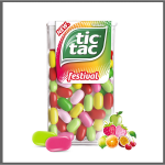 Bonbons festival tic tac - 110 pastilles - 54g