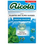 Bonbons menthe fraîche sans sucres ricola - la boite de 50g Bonbons menthe fraîche sans sucres ricola - la boite de 50g