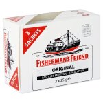 Bonbons menthol eucalyptus fisherman's friend - les 3 sachets de 25 g