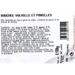 Bouche volaille et morilles - la bouche de 130 g