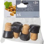 Bouchon liège x4 carrefour home - le lot de 4 Bouchon liège x4 carrefour home - le lot de 4