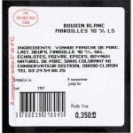 Boudins blancs maroilles - la barquette de 3 - 350 g