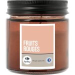 Bougie parfume en verre ambre fruits rouges carrefour home - la bougie parfume