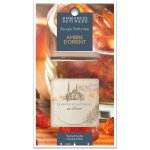 Bougie en verre oval - ambre d'orient devineau - dure : + / - 30h