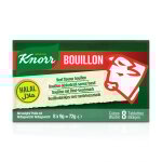 Bouillon cube b?uf halal knorr - la boite de 72g Bouillon cube b?uf halal knorr - la boite de 72g