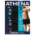 Boxer extensible noir athena - le lot de 3 boxers