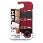 Boxer homme gris / rouge / noir coton stretch t3 dim - le lot de 3 boxers