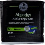 Protections fuite urinaire homme taille m active dry pants absodys carrefour men - le paquet de 14