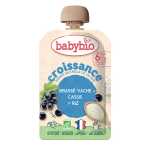 Brass croissance cassis riz bio babybio - la gourde de 100g