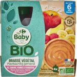 Brass� v�g�tal d�s 6 mois, riz banane pomme framboise carrefour baby - la boite de 4de 85g