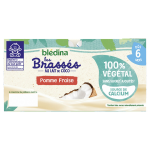 Dessert bb vgetal au lait de coco et pomme fraise bledina - les 4 pots de 95g