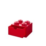 Brique de rangement � tiroir - rouge lego - l'unit�