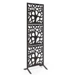 Brise vue 3 panneaux anthracite areta - le lot de 3 panneaux