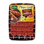 Brochettes au b?uf saveur barbecue socopa - la barquette de 4 - 400g