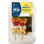 Brochettes de saumon colin encornet geant rolmer - la barquette de 220g