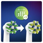 Brosse À dents lot de 3 brossettes crossaction - blanc oral b - le lot de 3 brossettes Brosse À dents lot de 3 brossettes crossaction - blanc oral b - le lot de 3 brossettes