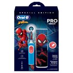 Brosse  dents lectrique vitality pro spiderman - vitalitypro kids - bleu / rouge oral b