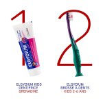 Brosse  dents souple ergonomique et douce pour dents de lait et gencives ludique & ducativekids elgydium ...