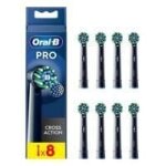 Brossette dentaire cross action black - pack de 8 oral b