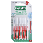 Brossette indentaires trav - ler 0. 8mm gum - le paquet de 6 brossettes
