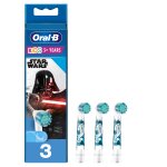 Brossettes oral - b kids star wars - blanc lot de 3 oral b