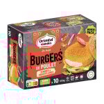 Burgers halal de poulet oriental viandes - les 10 burgers de 60 g