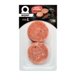 Burger de saumon préparé aux couteaux mowi - la barquette de 2 pièces Burger de saumon préparé aux couteaux mowi - la barquette de 2 pièces
